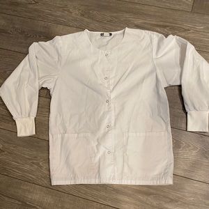 White Nursing Scrub Jacket